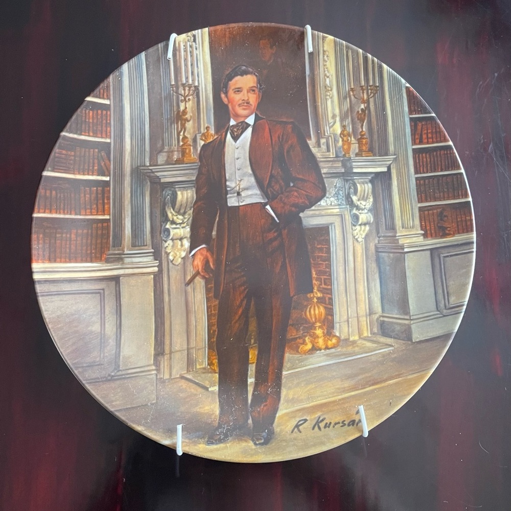 Rhett Gone With The Wind Collectible 1981 Plate 9”